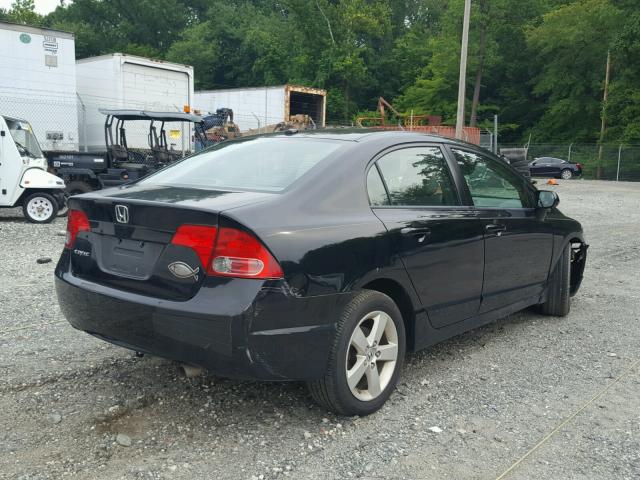 2HGFA16938H506711 - 2008 HONDA CIVIC EXL 黑色 照片 4