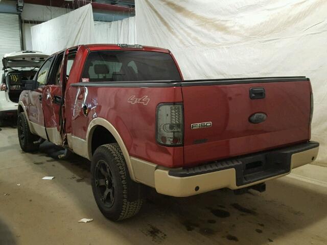 1FTPW14V58FB18160 - 2008 FORD F150 SUPER RED photo 3