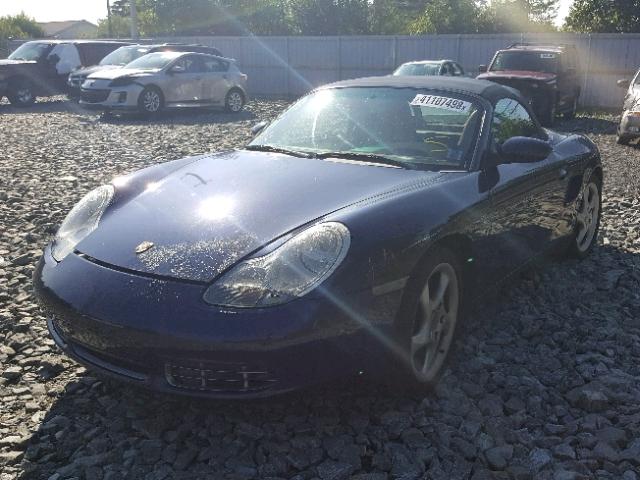 WP0CB29801U663140 - 2001 PORSCHE BOXSTER S BLUE photo 2