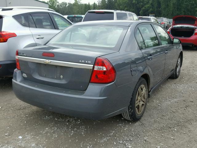 1G1ZS58N07F173404 - 2007 CHEVROLET MALIBU LS ნაცრისფერი ფოტო 4