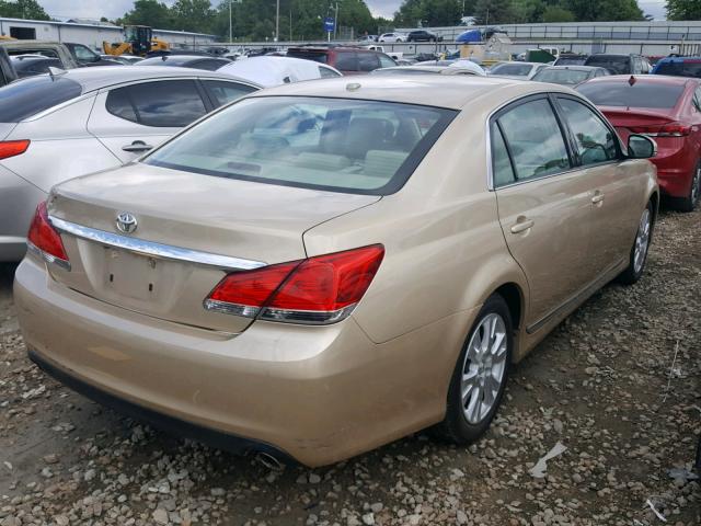 4T1BK3DB2CU453027 - 2012 TOYOTA AVALON BAS TAN photo 4