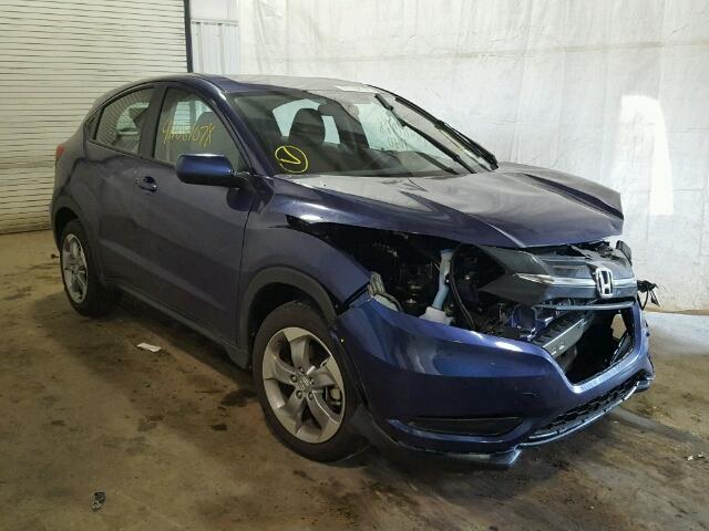 3CZRU6H37HM715566 - 2017 HONDA HR-V LX BLUE photo 1