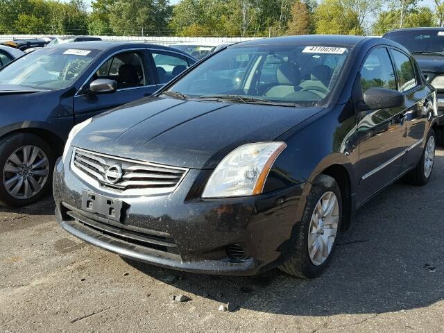 3N1AB6AP0AL630749 - 2010 NISSAN SENTRA BLACK photo 2