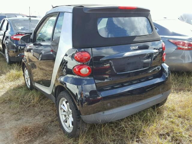 WMEEK31X89K280315 - 2009 SMART FORTWO SILVER photo 3