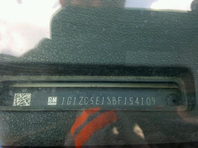 1G1ZC5E13BF154109 - 2011 CHEVROLET MALIBU 1LT WHITE photo 10