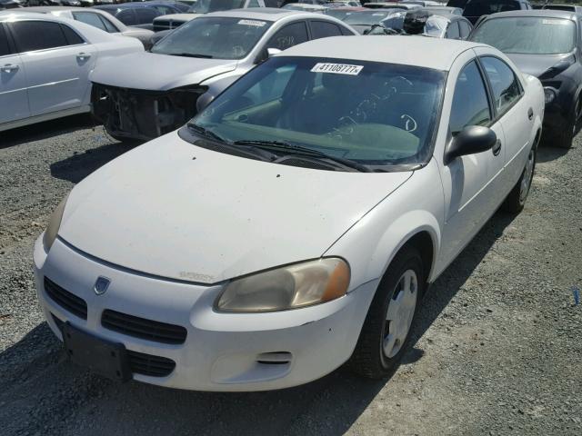 1B3EL36T13N569433 - 2003 DODGE STRATUS SE WHITE photo 2