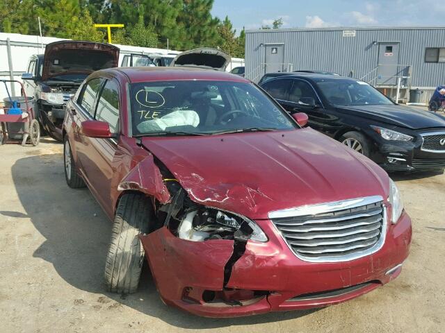 1C3CCBABXDN767822 - 2013 CHRYSLER 200 LX RED photo 1