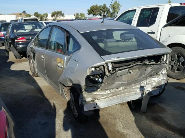 JTDKB22U440094243 - 2004 TOYOTA PRIUS GRAY photo 3