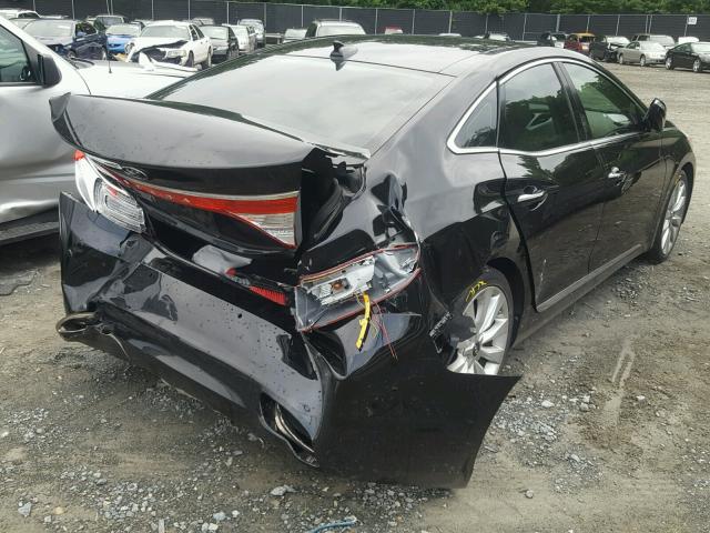 KMHFH4JG2DA288640 - 2013 HYUNDAI AZERA GLS BLACK photo 4