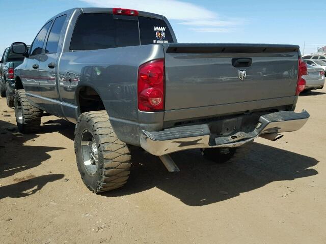 1D7HU18P47S188461 - 2007 DODGE RAM 1500 GRAY photo 3