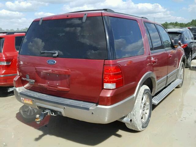 1FMRU17W84LA40791 - 2004 FORD EXPEDITION RED photo 4