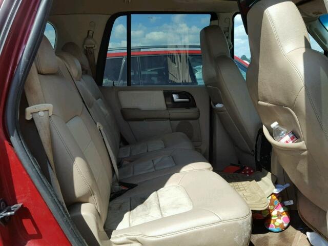 1FMRU17W84LA40791 - 2004 FORD EXPEDITION RED photo 6