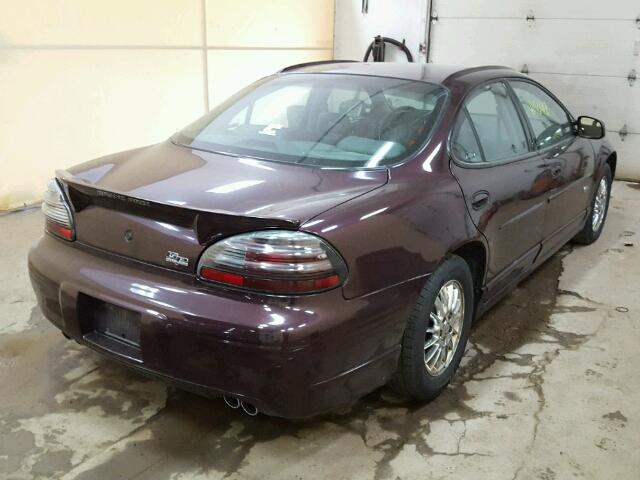 1G2WP52K62F223309 - 2002 PONTIAC GRAND PRIX PURPLE photo 4