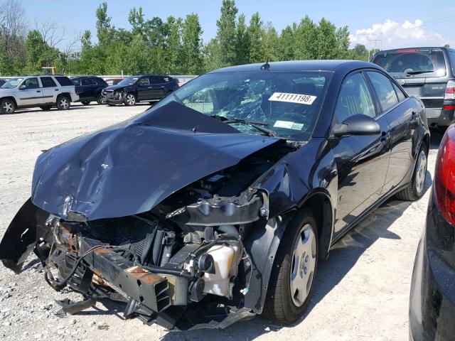 1G2ZF57B684284186 - 2008 PONTIAC G6 VALUE L BLACK photo 2