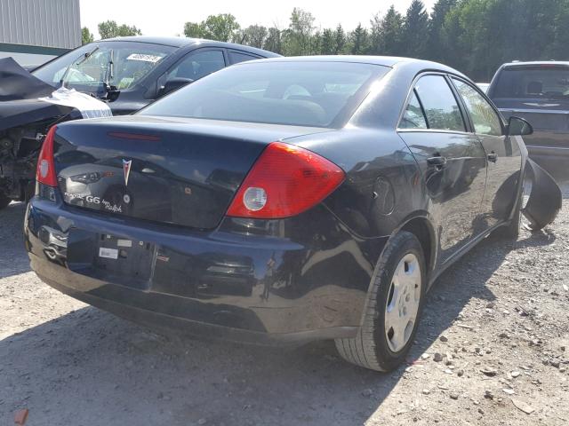 1G2ZF57B684284186 - 2008 PONTIAC G6 VALUE L BLACK photo 4