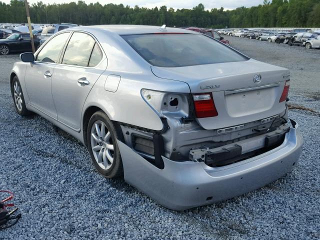 JTHBL46F185058005 - 2008 LEXUS LS 460 SILVER photo 3