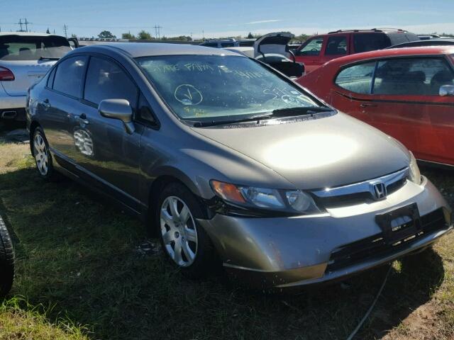 1HGFA16556L070067 - 2006 HONDA CIVIC LX GRAY photo 1