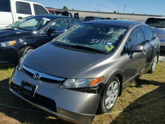 1HGFA16556L070067 - 2006 HONDA CIVIC LX GRAY photo 2