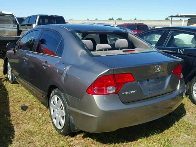 1HGFA16556L070067 - 2006 HONDA CIVIC LX GRAY photo 3