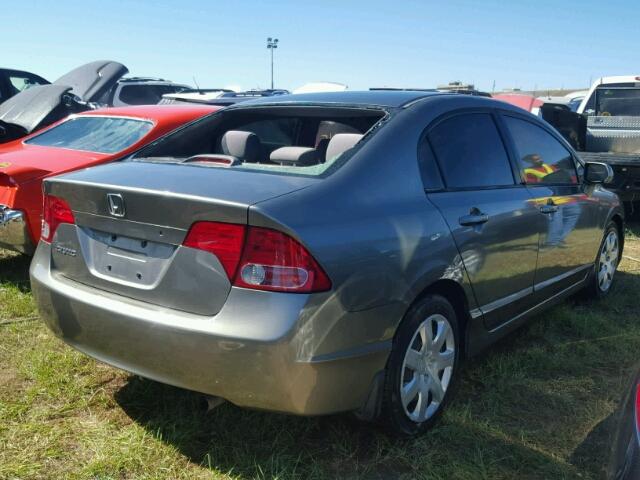 1HGFA16556L070067 - 2006 HONDA CIVIC LX GRAY photo 4