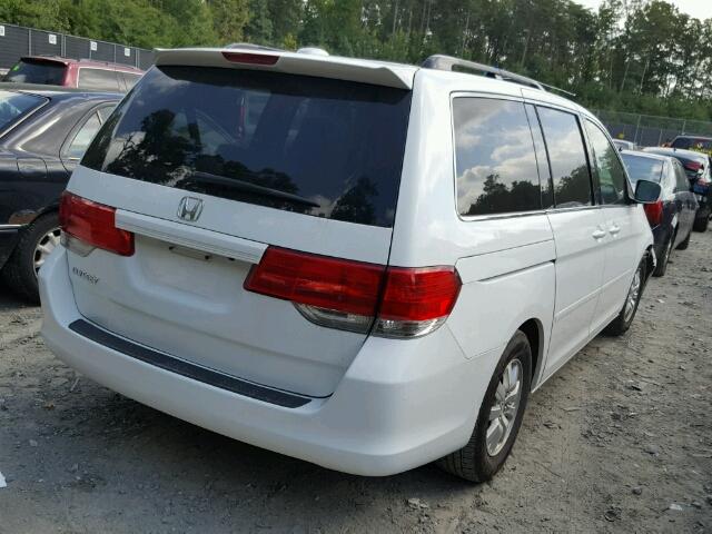 5FNRL3H67AB074818 - 2010 HONDA ODYSSEY EX WHITE photo 4