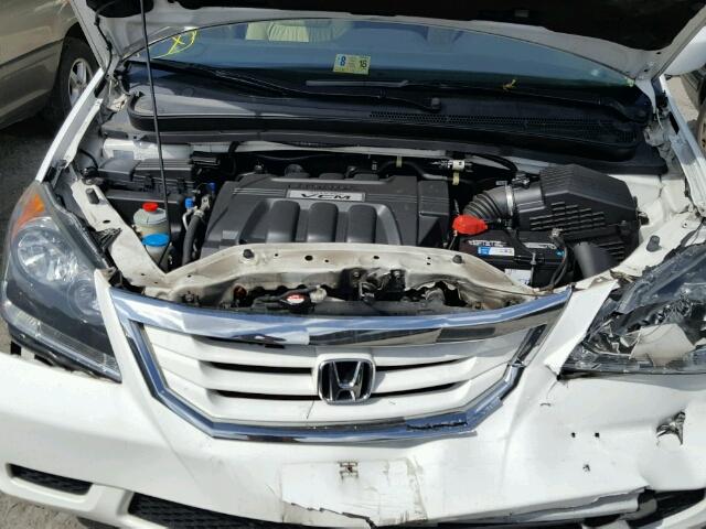 5FNRL3H67AB074818 - 2010 HONDA ODYSSEY EX WHITE photo 7