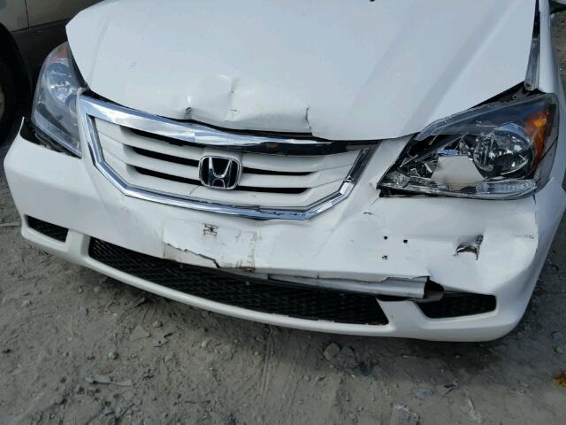 5FNRL3H67AB074818 - 2010 HONDA ODYSSEY EX WHITE photo 9