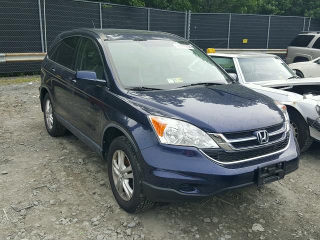 JHLRE4H71BC018268 - 2011 HONDA CR-V EXL BLUE photo 1