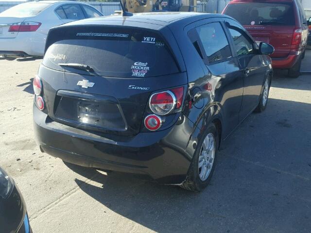 1G1JA6SH3C4136216 - 2012 CHEVROLET SONIC LS BLACK photo 4