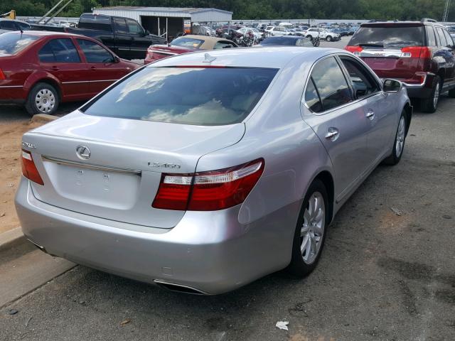 JTHBL46F385065960 - 2008 LEXUS LS 460 SILVER photo 4