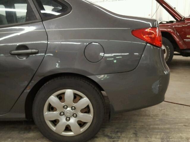 KMHDU46D57U219400 - 2007 HYUNDAI ELANTRA GL GRAY photo 9