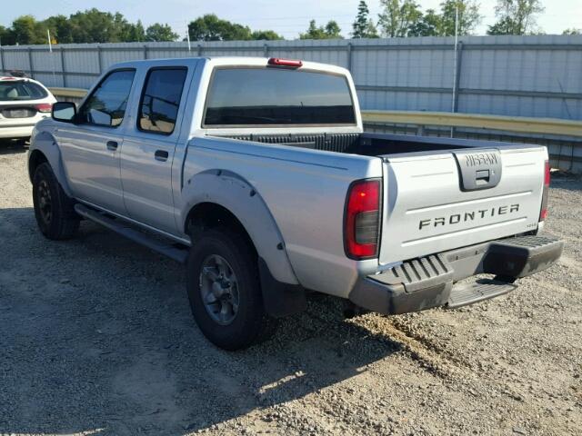 1N6ED27T61C354558 - 2001 NISSAN FRONTIER C SILVER photo 3