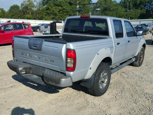 1N6ED27T61C354558 - 2001 NISSAN FRONTIER C SILVER photo 4