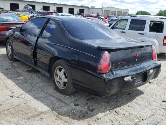 2G1WW12E149109630 - 2004 CHEVROLET MONTE CARL შავი ფოტო 3