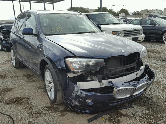 5UXWX9C55G0D79946 - 2016 BMW X3 BLUE photo 1