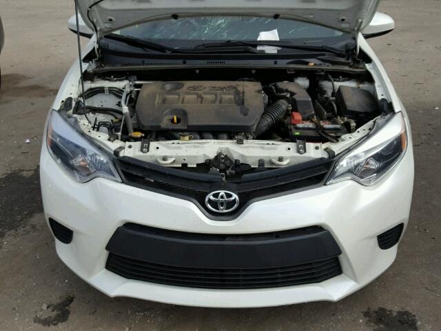 5YFBPRHE5EP035042 - 2014 TOYOTA COROLLA WHITE photo 7