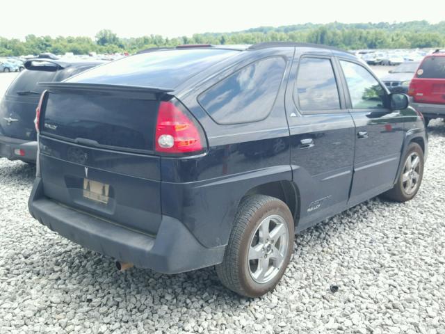 3G7DA03E04S518600 - 2004 PONTIAC AZTEK BLACK photo 4