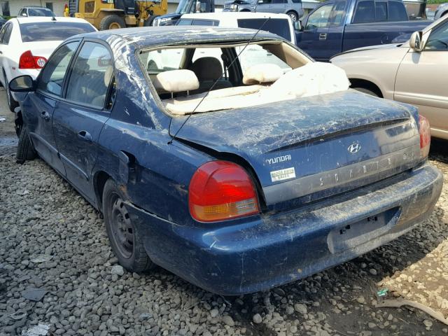 KMHWF25V8XA051710 - 1999 HYUNDAI SONATA BAS BLUE photo 3