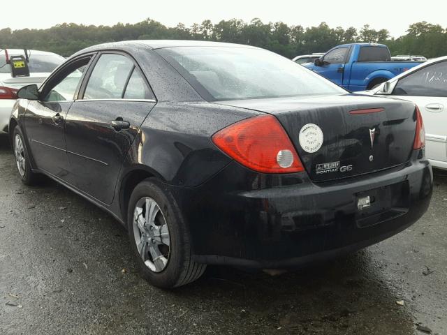 1G2ZF58B674200302 - 2007 PONTIAC G6 VALUE L BLACK photo 3