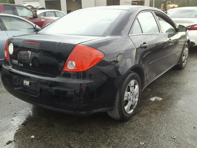 1G2ZF58B674200302 - 2007 PONTIAC G6 VALUE L BLACK photo 4