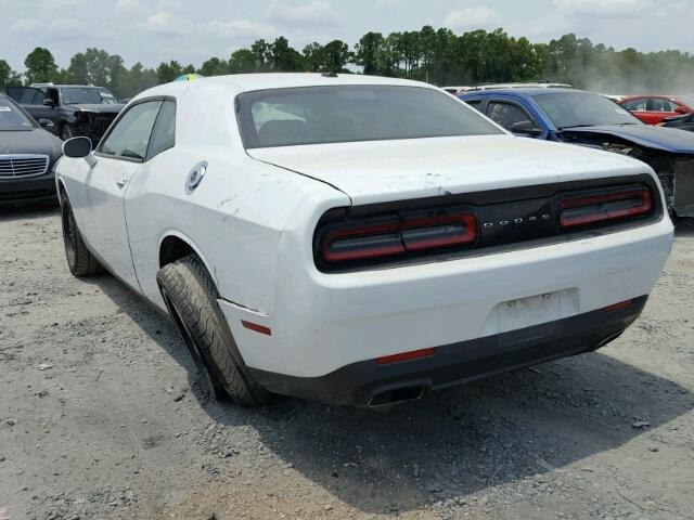 2C3CDZAG5FH821220 - 2015 DODGE CHALLENGER WHITE photo 3