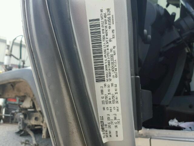 1J4FA24168L555383 - 2008 JEEP WRANGLER X SILVER photo 10