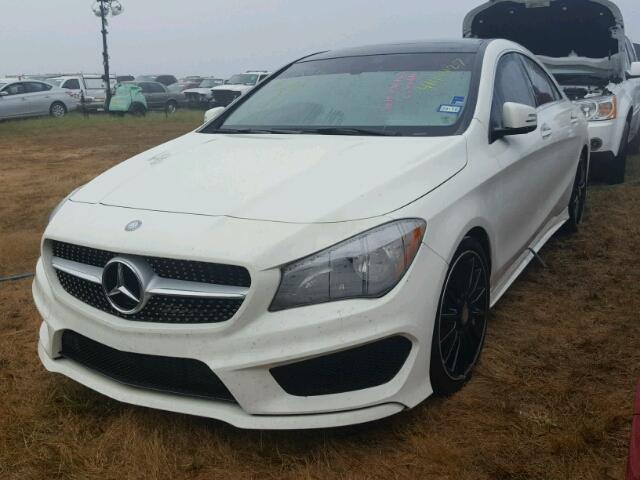 WDDSJ4EB2FN212973 - 2015 MERCEDES-BENZ CLA WHITE photo 2