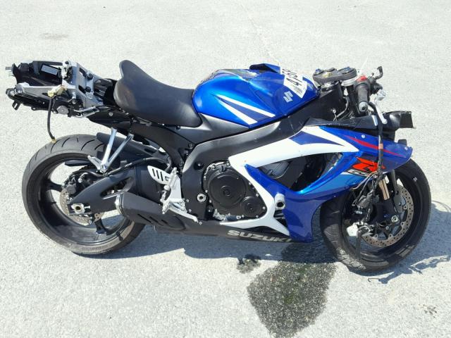 JS1GR7KA772100365 - 2007 SUZUKI GSX-R750 BLUE photo 9