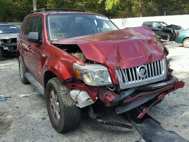 4M2CU81Z28KJ24472 - 2008 MERCURY MARINER RED photo 9