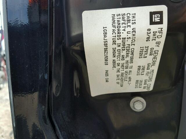 1G8AJ58F86Z193018 - 2006 SATURN ION LEVEL 黑色 照片 10