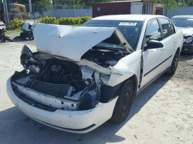 1G1ZS52F05F156262 - 2005 CHEVROLET MALIBU WHITE photo 2