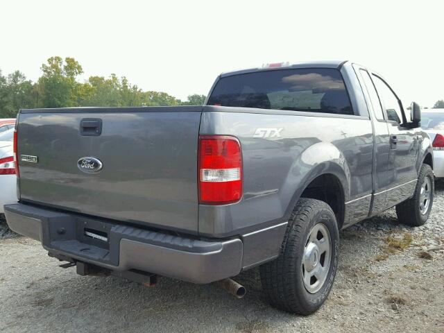 1FTRF12W37NA60154 - 2007 FORD F150 GRAY photo 4