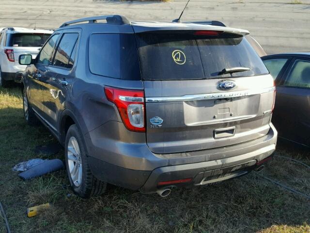 1FM5K7D8XDGC69933 - 2013 FORD EXPLORER GRAY photo 3