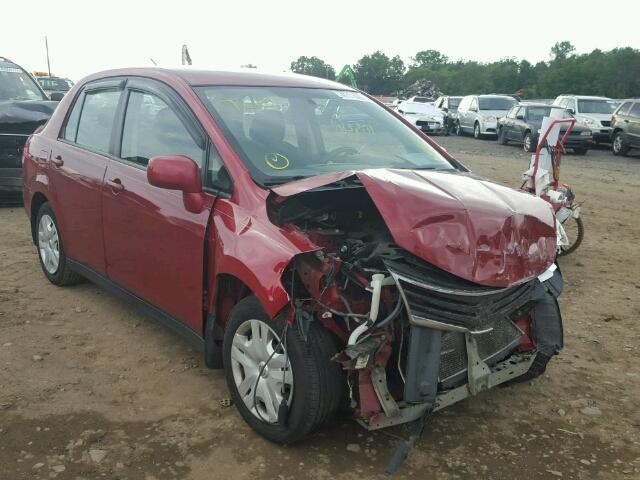 3N1BC1AP3BL372121 - 2011 NISSAN VERSA RED photo 1